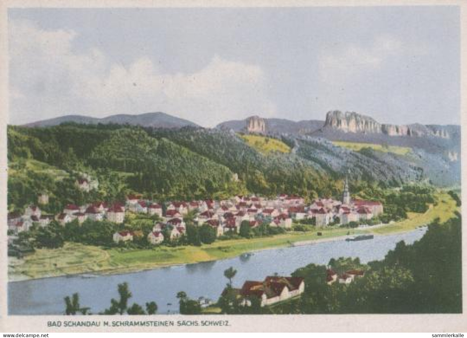 22101 - Bad Schandau Mit Schrammsteinen - Ca. 1935 - Bad Schandau