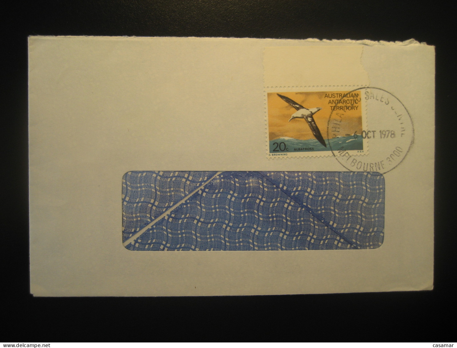 MELBOURNE 1978 Albatross Cancel Cover AAT Australian Antarctic Territory Antarctics Antarctica - Covers & Documents