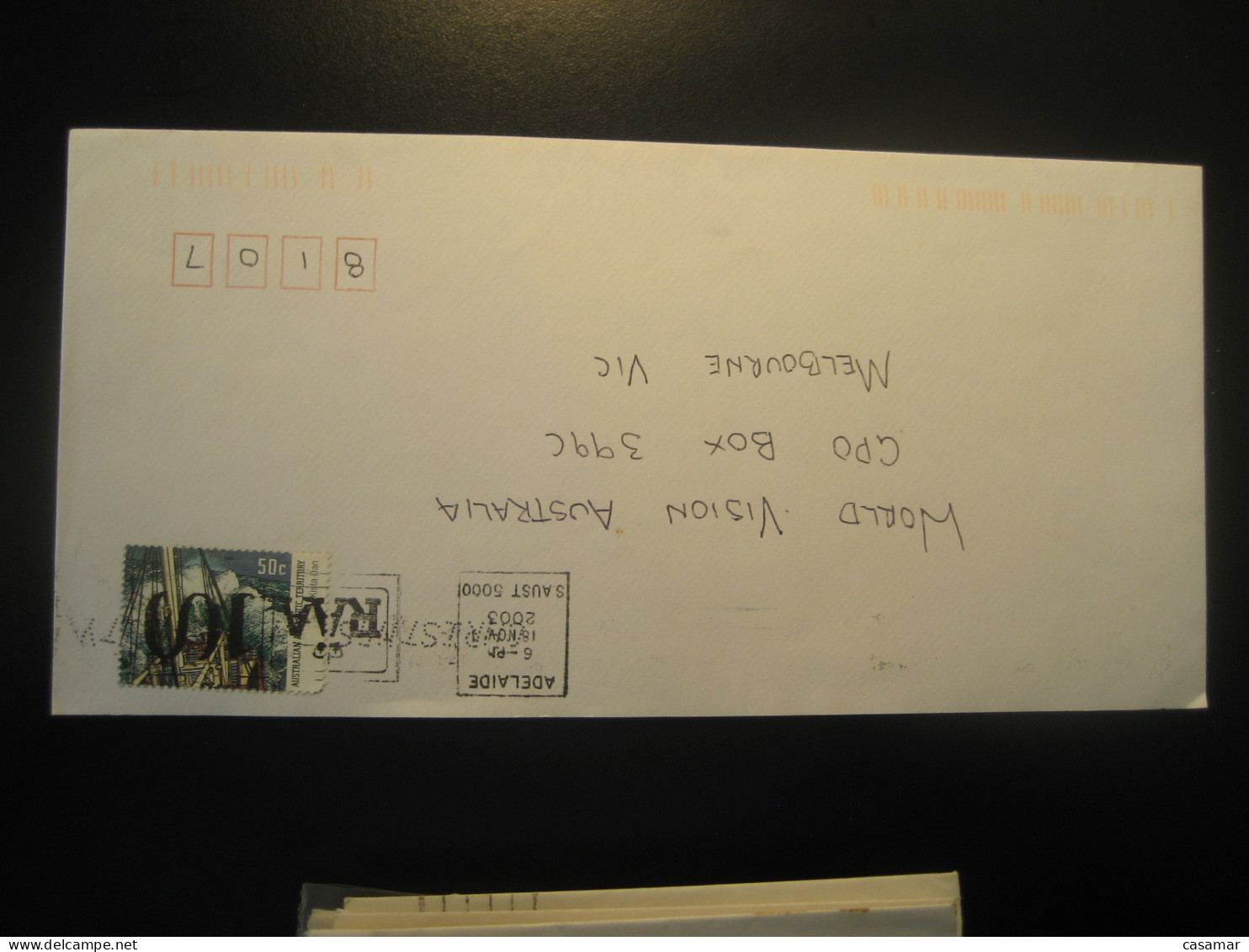 ADELAIDE 2003 Kista Dan Ship Cancel Cover AAT Australian Antarctic Territory Antarctics Antarctica - Briefe U. Dokumente