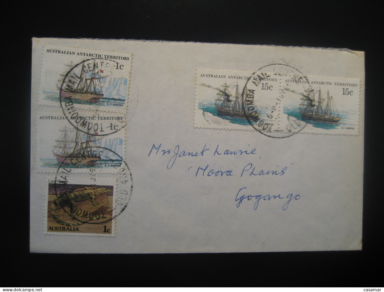 TOOWOMBA 198? S. Y. Nimrod Ship Cancel Cover AAT Australian Antarctic Territory Antarctics Antarctica Australia - Brieven En Documenten