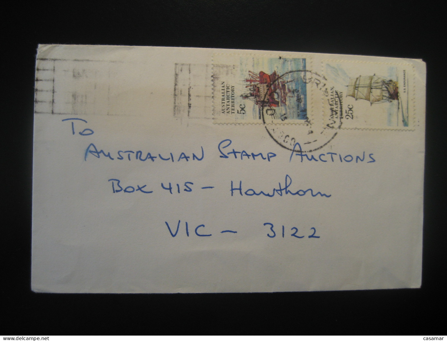 BRISBANE 1984 S. S. Endurance Ship Cancel Cover AAT Australian Antarctic Territory Antarctiqu Antarctica Australia - Covers & Documents