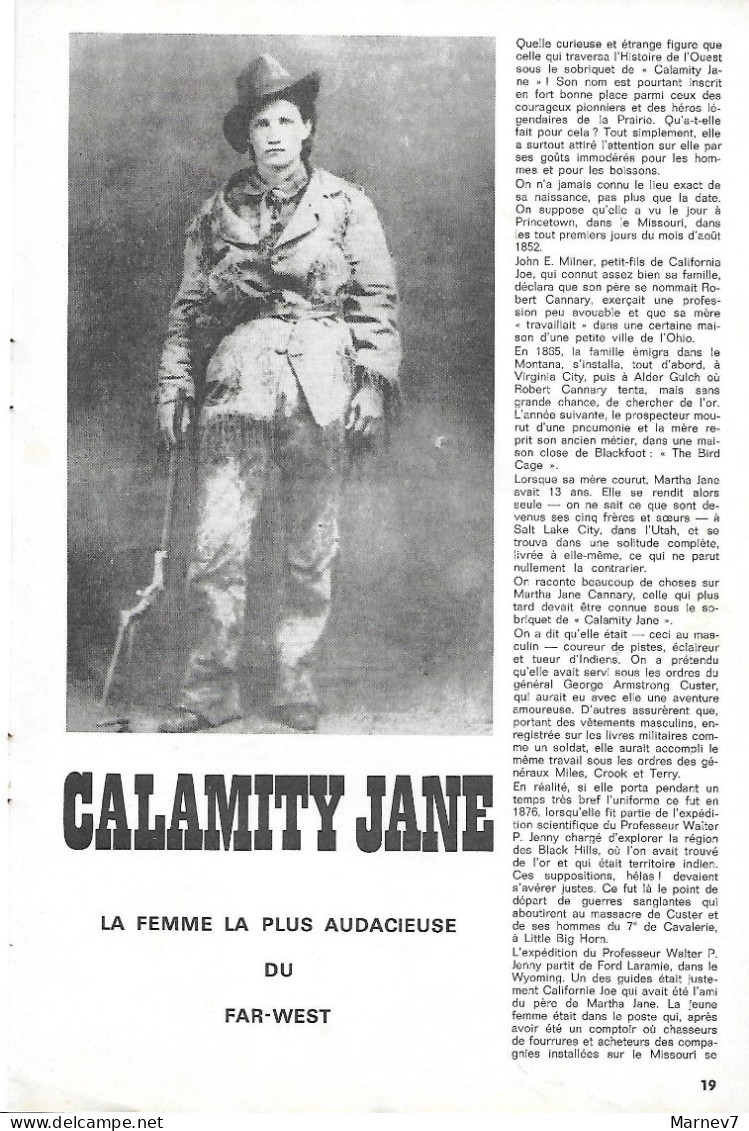 WESTERN GAZETTE N°14 Juin 1965 - Joë Hamman - George Fronval - Bill Williams Mountain Men - Ermenonville - Calamity Jane - Autres & Non Classés