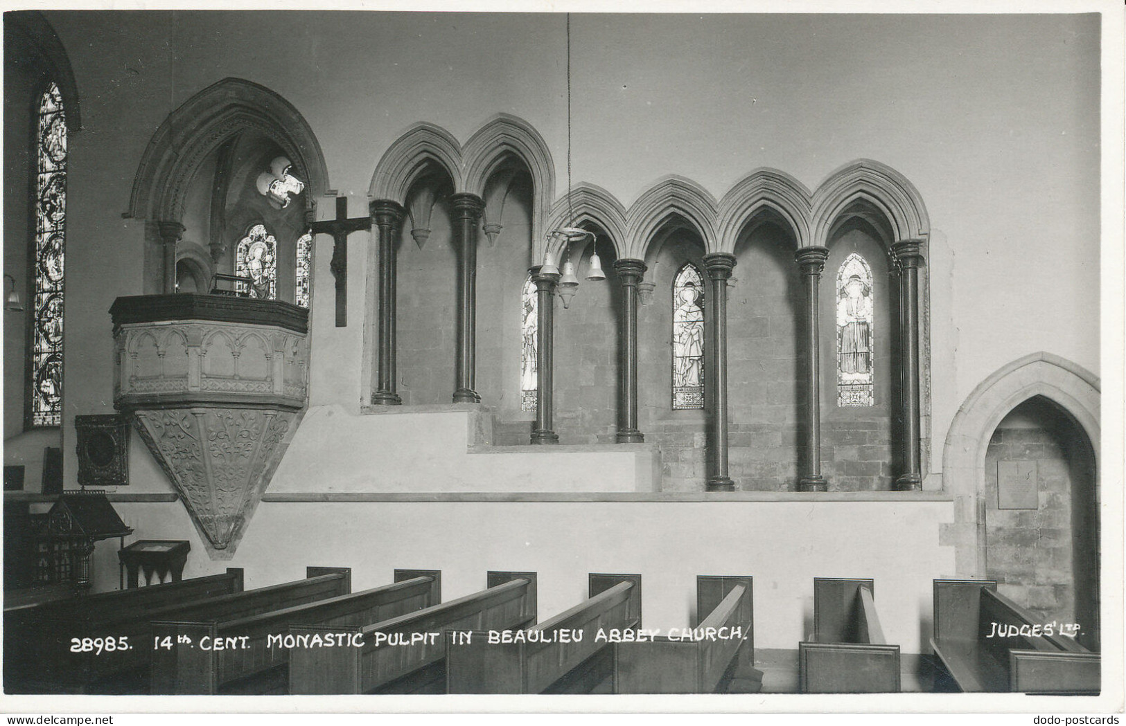 PC35619 14th Cent. Monastic Pulpit In Beaulieu Abbey Church. Judges Ltd. No 2898 - World