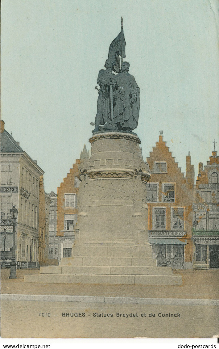 PC36600 Bruges. Statues Breydel Et De Coninck. No 1010. 1912. B. Hopkins - Wereld