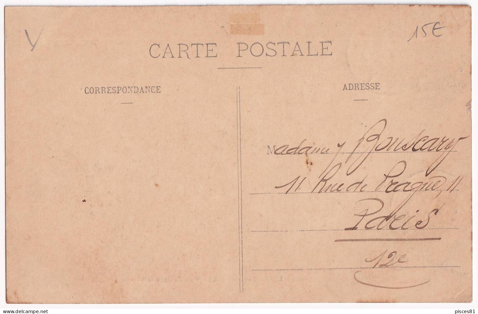 1916 Indochine Picture Postcard From HANOI To PARIS - Lettres & Documents
