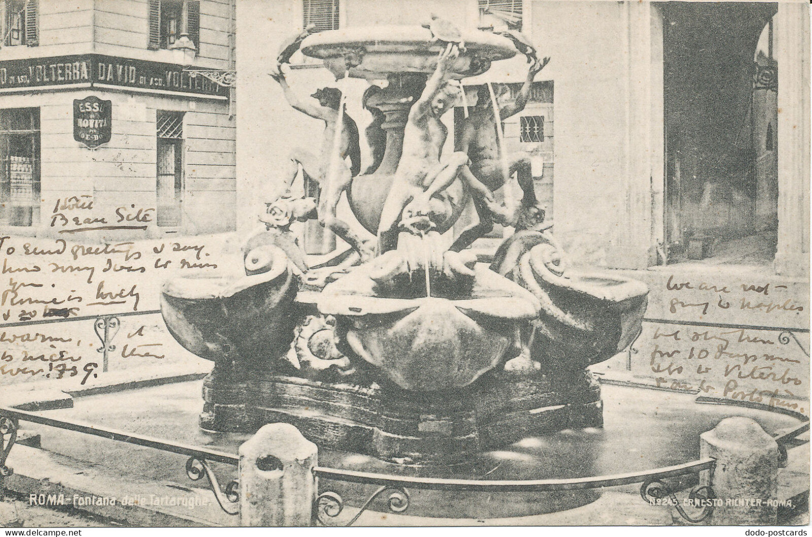 PC37458 Roma. Fontana Delle Tartarughe. Ernesto Richter. No 245. 1905. B. Hopkin - World