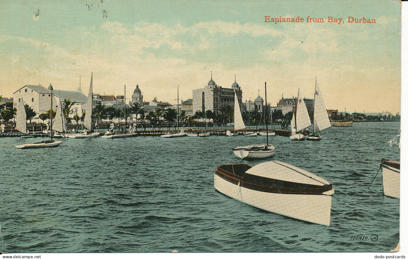 PC37256 Esplanade From Bay. Durban. Valentine. 1917. B. Hopkins - World