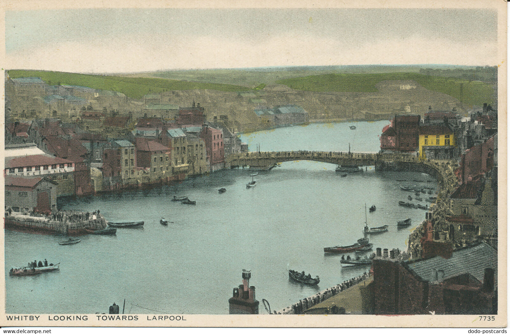 PC36390 Whitby Looking Towards Larpool. Salmon. Gravure. No 7735 - World