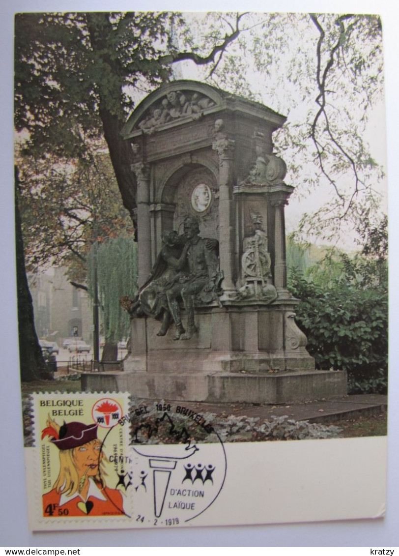 BELGIQUE - BRUXELLES - IXELLES - Place Flagey - Monument Thijl Uylenspiegel - Elsene - Ixelles