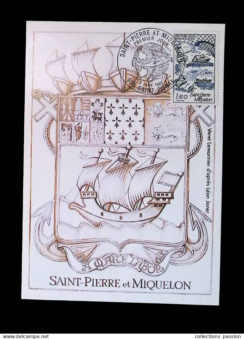 CL, FDC, Premier Jour, 2193,  976 Saint Pierre, 9 Janvier 1982, Saint Pierre Et Miquelon - FDC