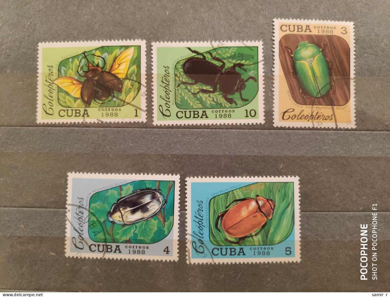 1988	Cuba	Beetles (F86) - Oblitérés