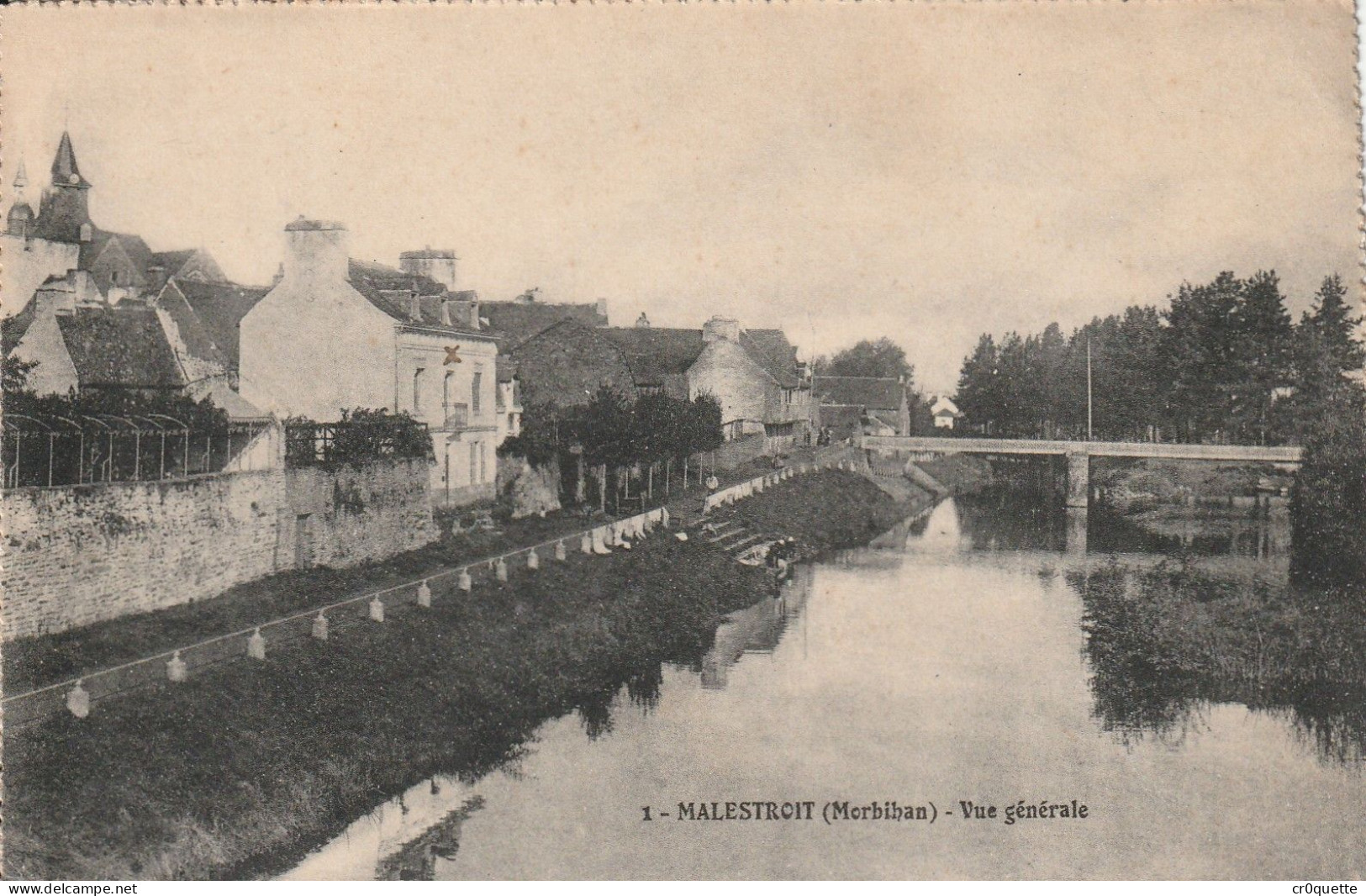 # 56140 MALESTROIT / PANORAMA En 1915 - Malestroit