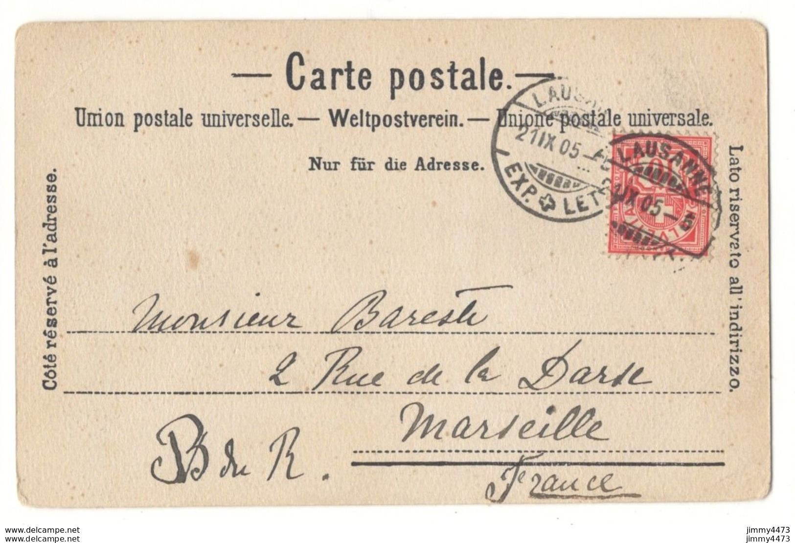 CPA - LAUSANNE En 1905 - La Cité - VD Vaud Suisse - N° 5100 - Edit. Charnaux Frères & Cie , Genève - Lausanne