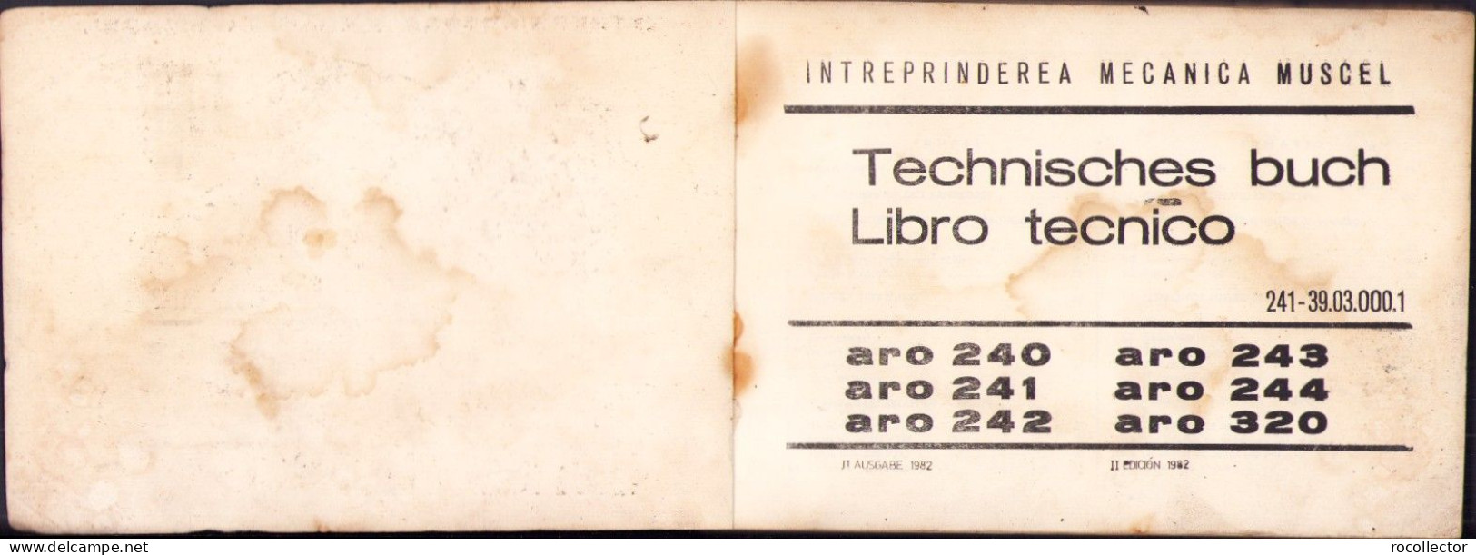 Aro 240 Aro 241 Aro 242 Aro 243 Aro 244 Aro 320 Technisches Buch Libro Tecnico 1982 699SPN - Oude Boeken