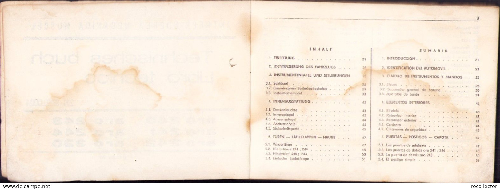 Aro 240 Aro 241 Aro 242 Aro 243 Aro 244 Aro 320 Technisches Buch Libro Tecnico 1982 699SPN - Libri Vecchi E Da Collezione