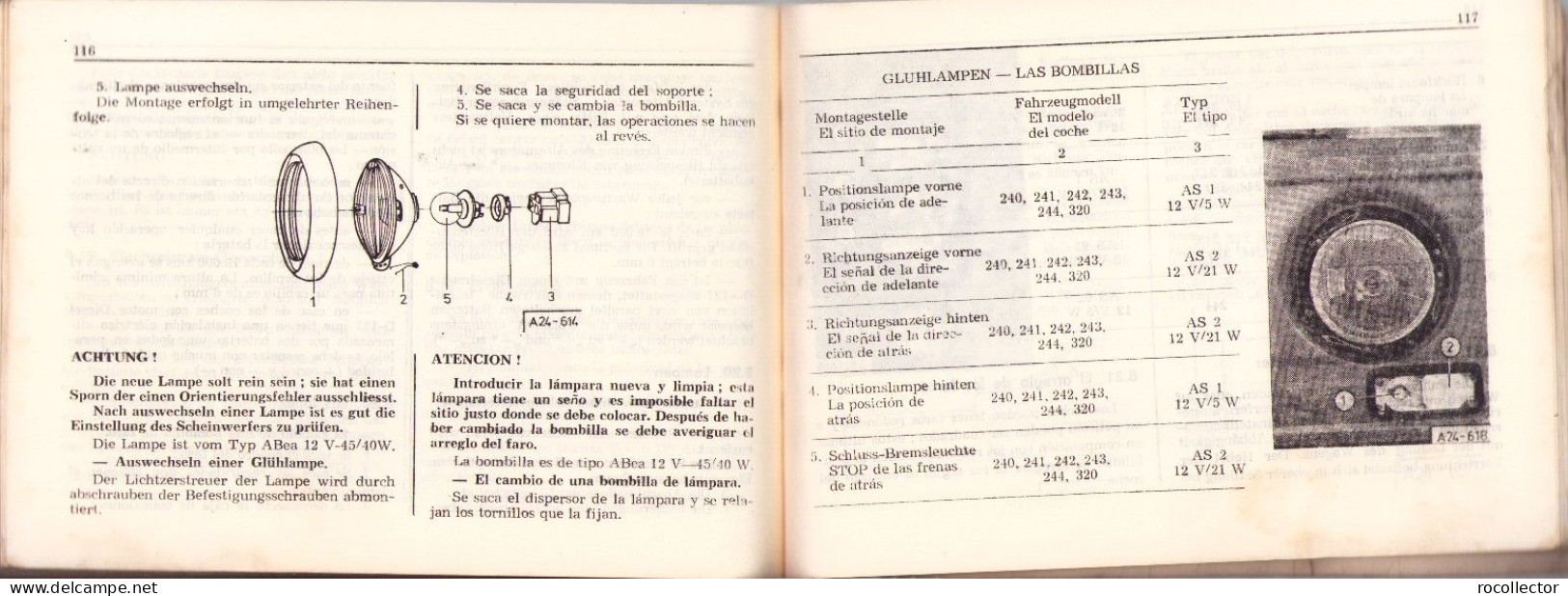 Aro 240 Aro 241 Aro 242 Aro 243 Aro 244 Aro 320 Technisches Buch Libro tecnico 1982 699SPN