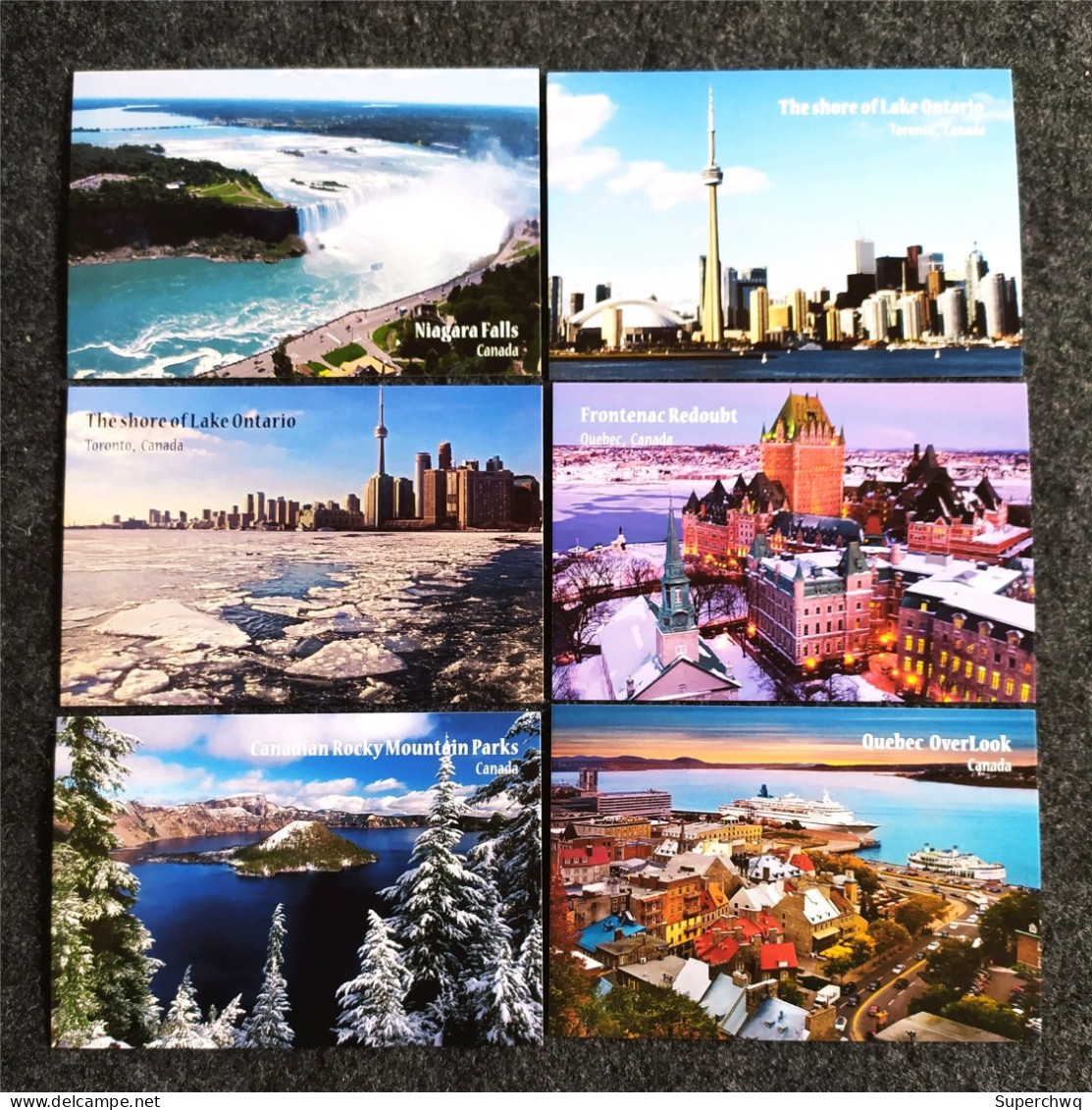 China Postcard A Set Of 18 Photography Postcards For North American Scenery, Montreal, Toronto, Canada - Cina