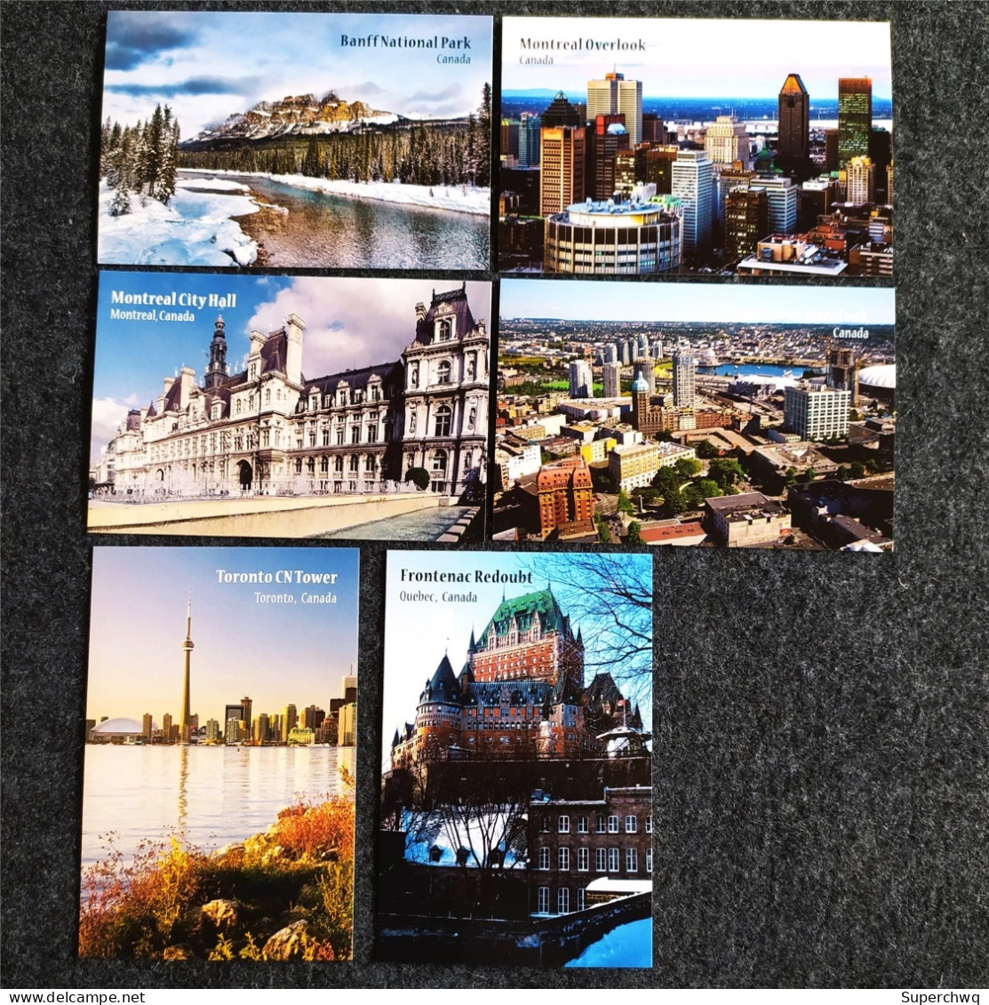 China Postcard A Set Of 18 Photography Postcards For North American Scenery, Montreal, Toronto, Canada - Chine