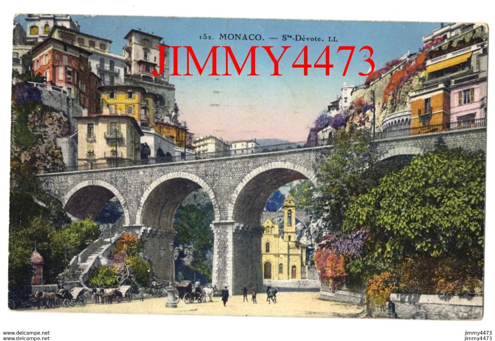 CPA - MONACO En 1926 - Ste-Dévote - N° 152 - L L - Edit. Lévy & Neurdein  Paris - Kathedraal Van Onze-Lieve-Vrouw Onbevlekt Ontvangen