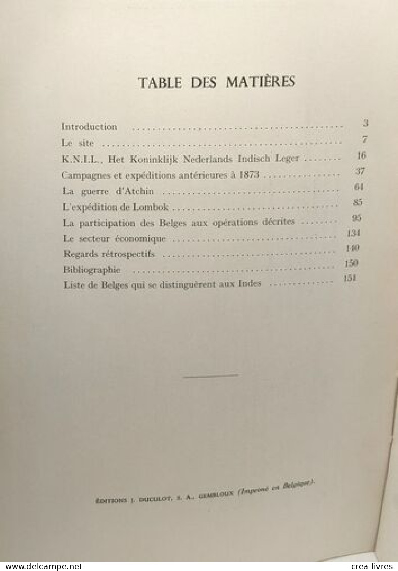 La Participation Des Belges à L'oeuvre Coloniale Des Hollandais Aux Indes Orientales - Classe Des Sciences Morales Et Po - Autres & Non Classés