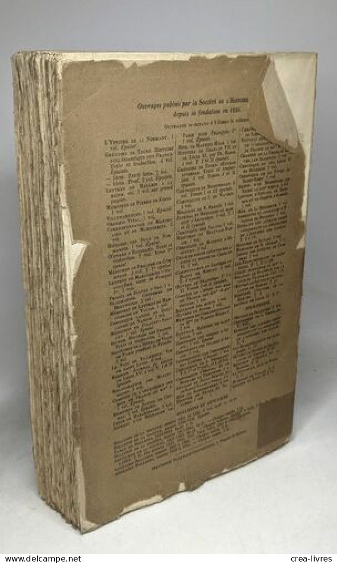 Notices Et Documents Publiés Pour La Société De L'Histoire De France à L'occasion Du Cinquantième Anniversaire De Sa Fon - Historia