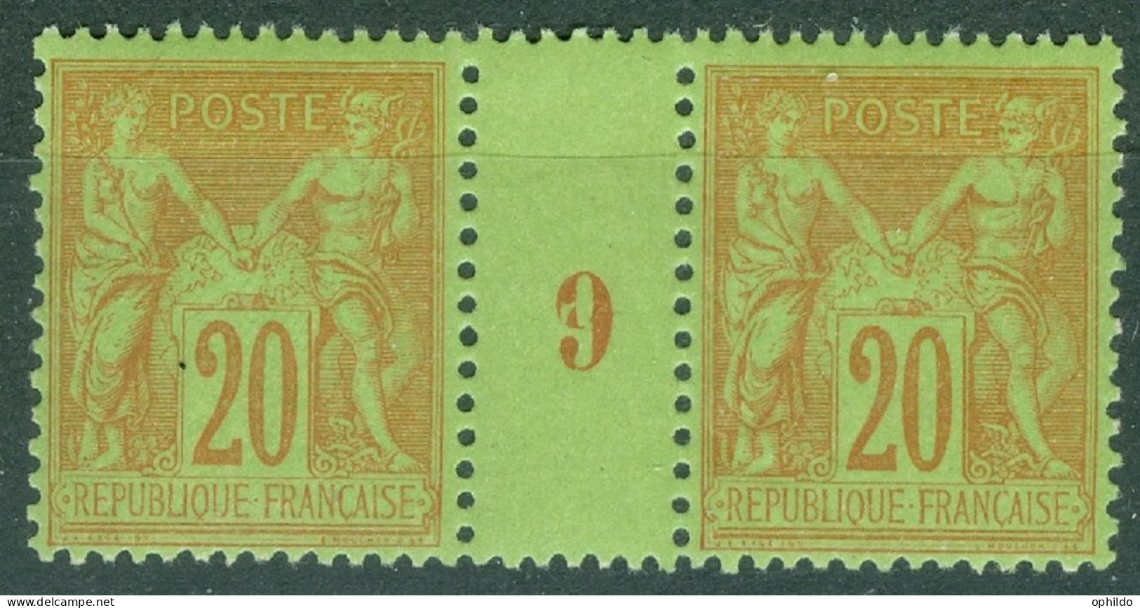 France  Yvert  96 En Paire Millésimé  1899   * *   TB    - Millesimes