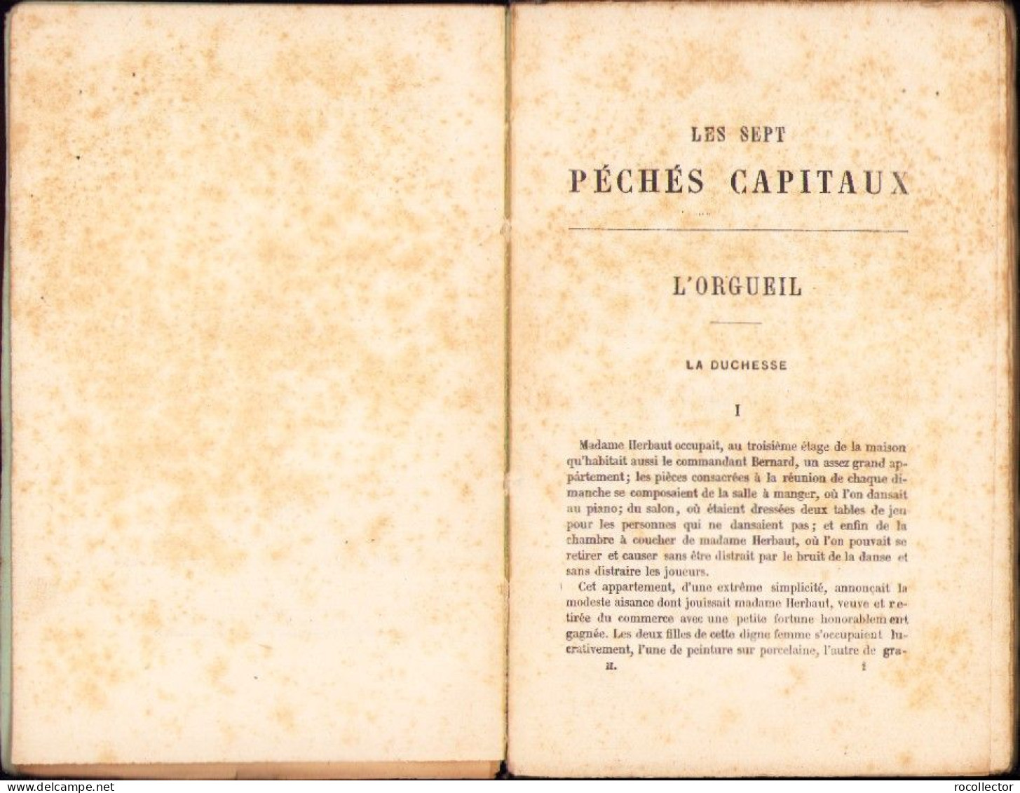 Les sept péchés capitaux L’orgueil par Eugen Sue 1887 tome I+II C4121N