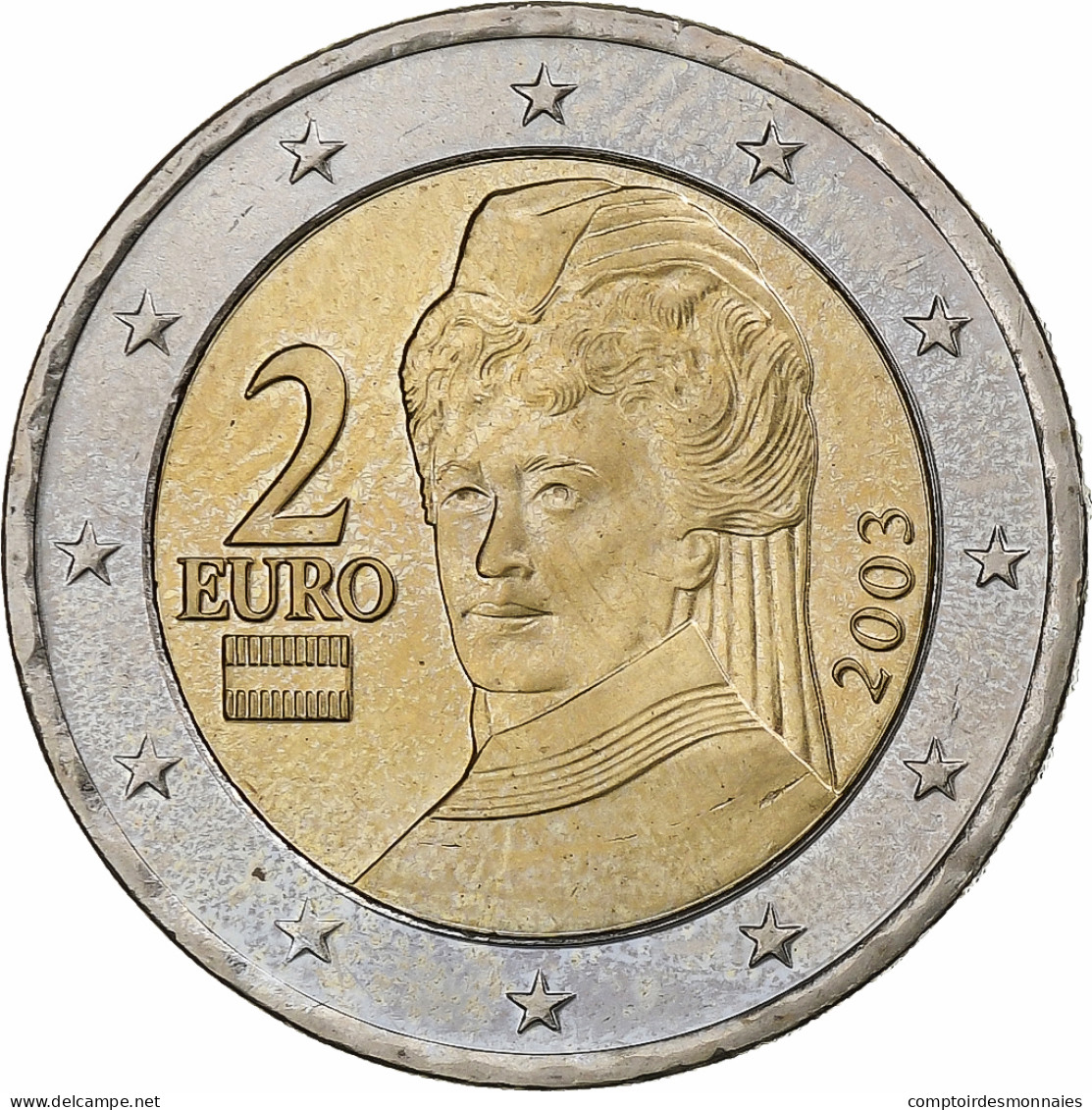 Autriche, 2 Euro, 2003, Vienna, SPL, Bimétallique, KM:3089 - Autriche