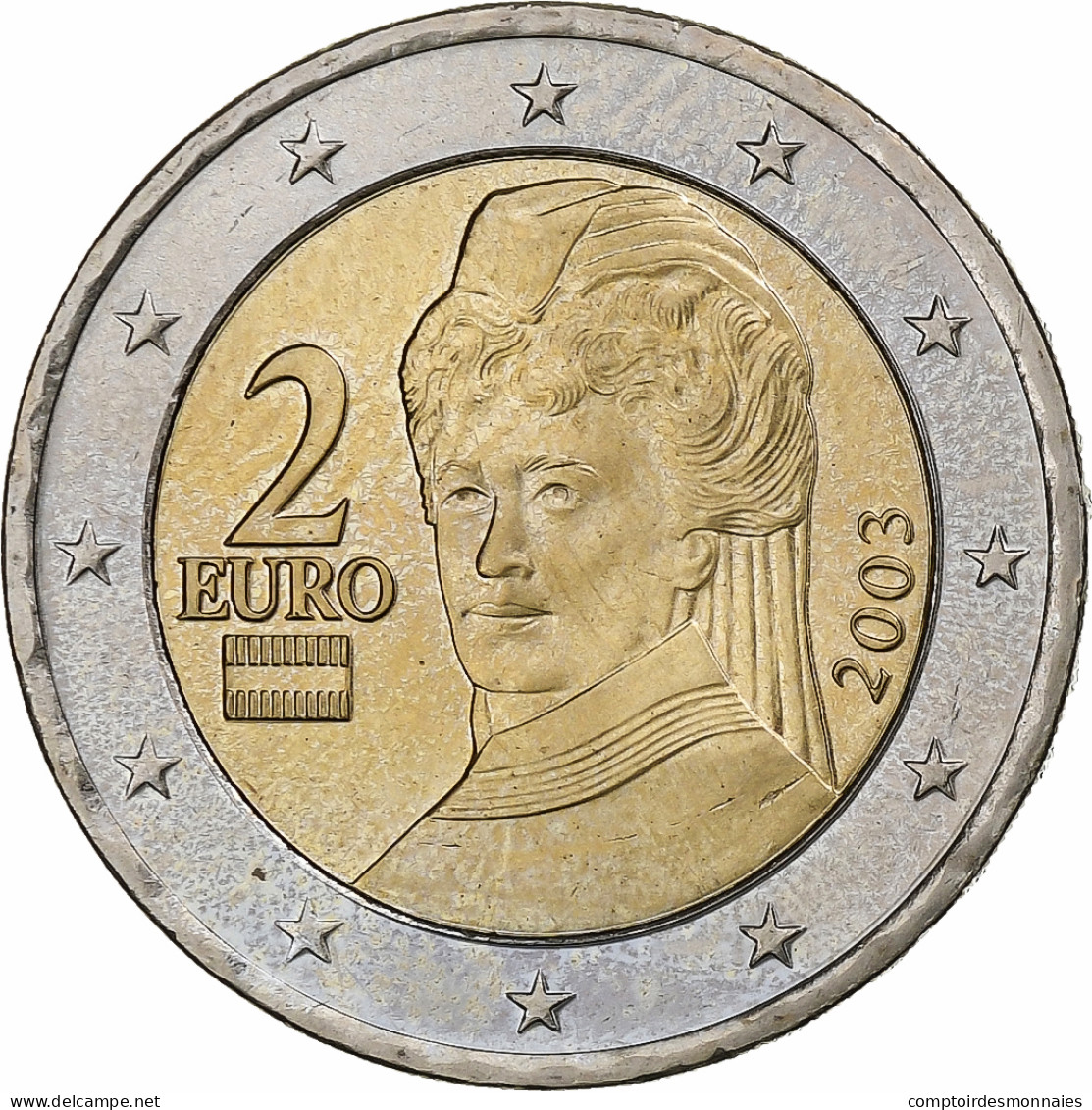 Autriche, 2 Euro, 2003, Vienna, SPL, Bimétallique, KM:3089 - Austria