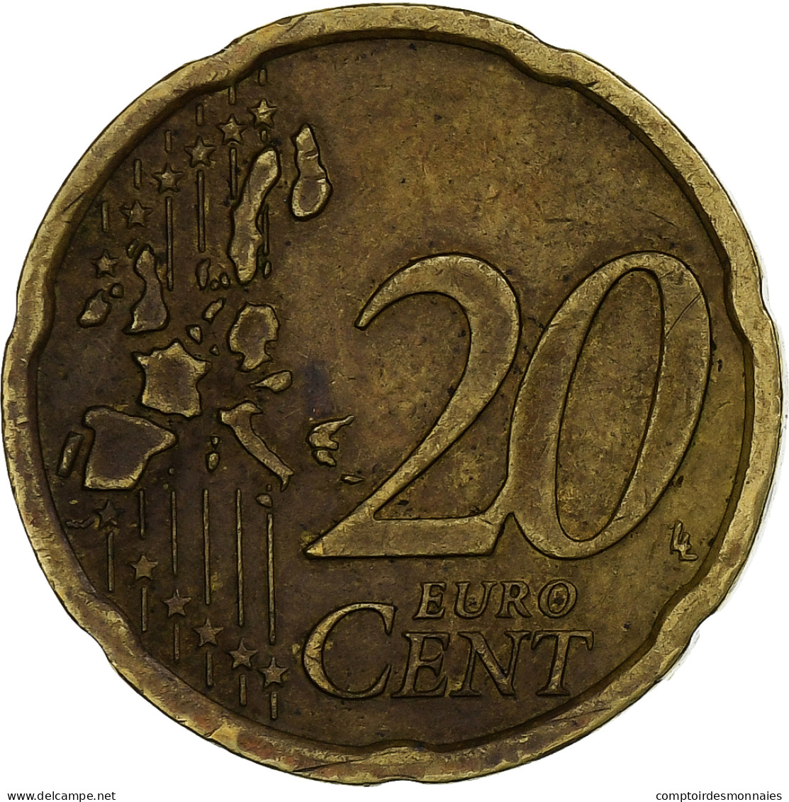 Autriche, 20 Euro Cent, 2002, Vienna, B, Laiton, KM:3086 - Oostenrijk