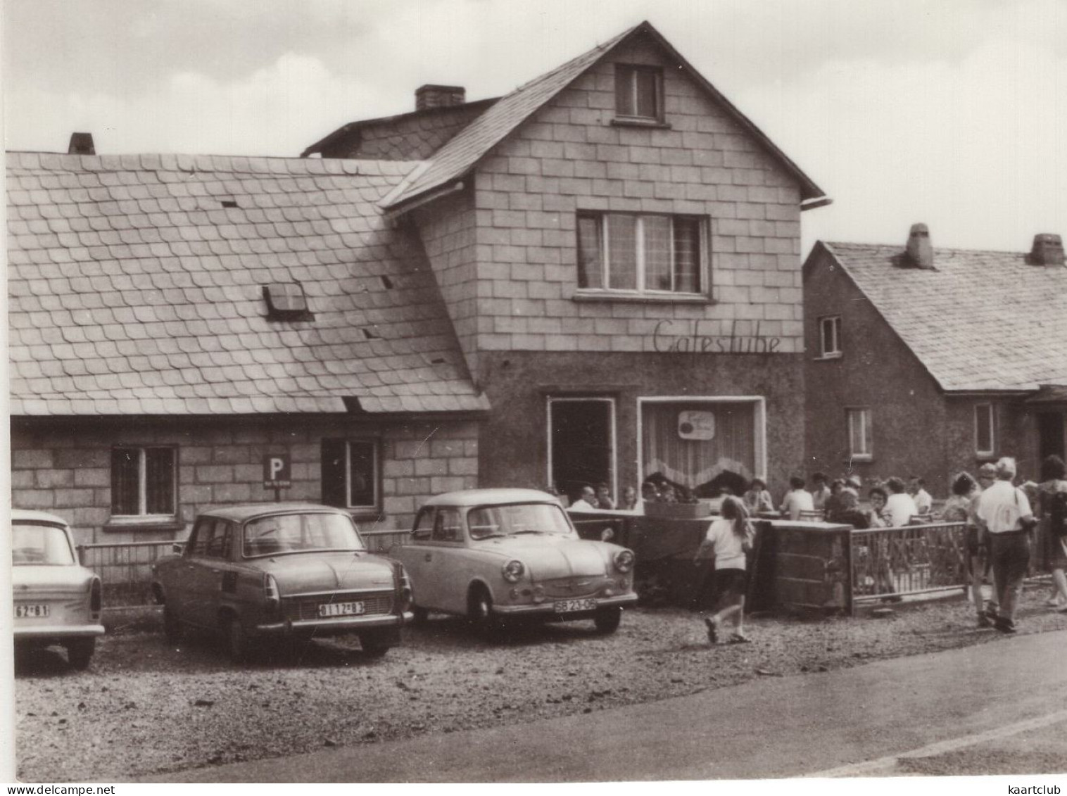 Frauenwald: TRABANT 600, 601, SKODA 1000MB - Cafestube - Rennsteig Höhenweg - Ortsteil Allzunah,Thür.Wald  - (DDR) - Voitures De Tourisme