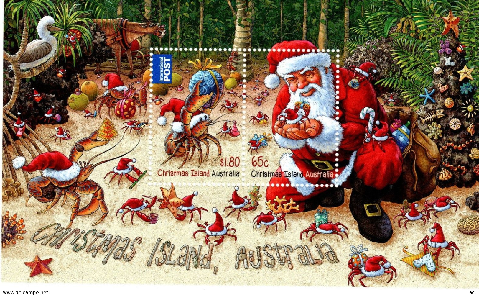 Christmas Island ASC 726 MS 2014 Christmas ,miniature Sheet, Mint Never Hinged - Christmas Island