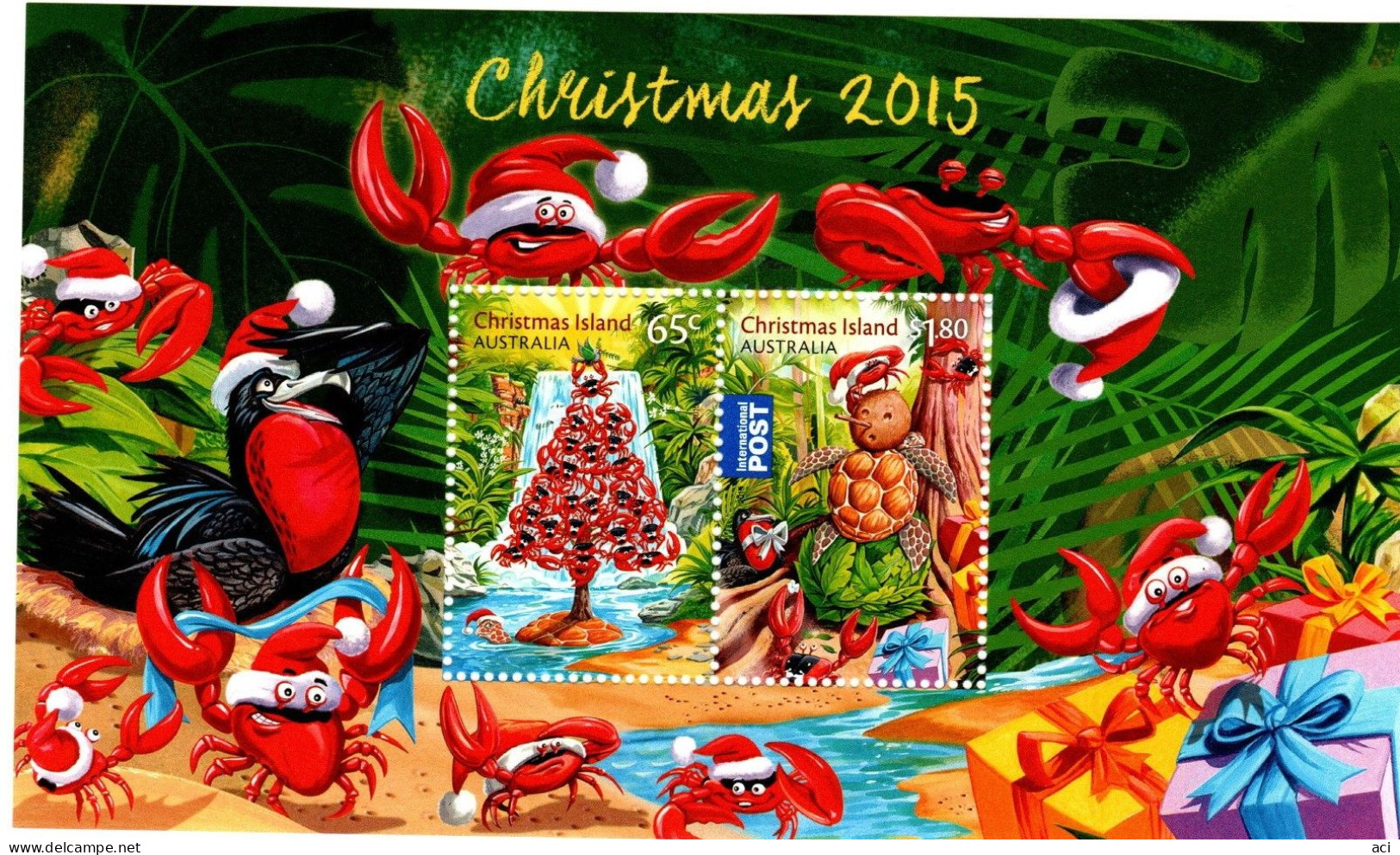 Christmas Island ASC 742 MS 2015 Christmas ,miniature Sheet, Mint Never Hinged - Christmas Island