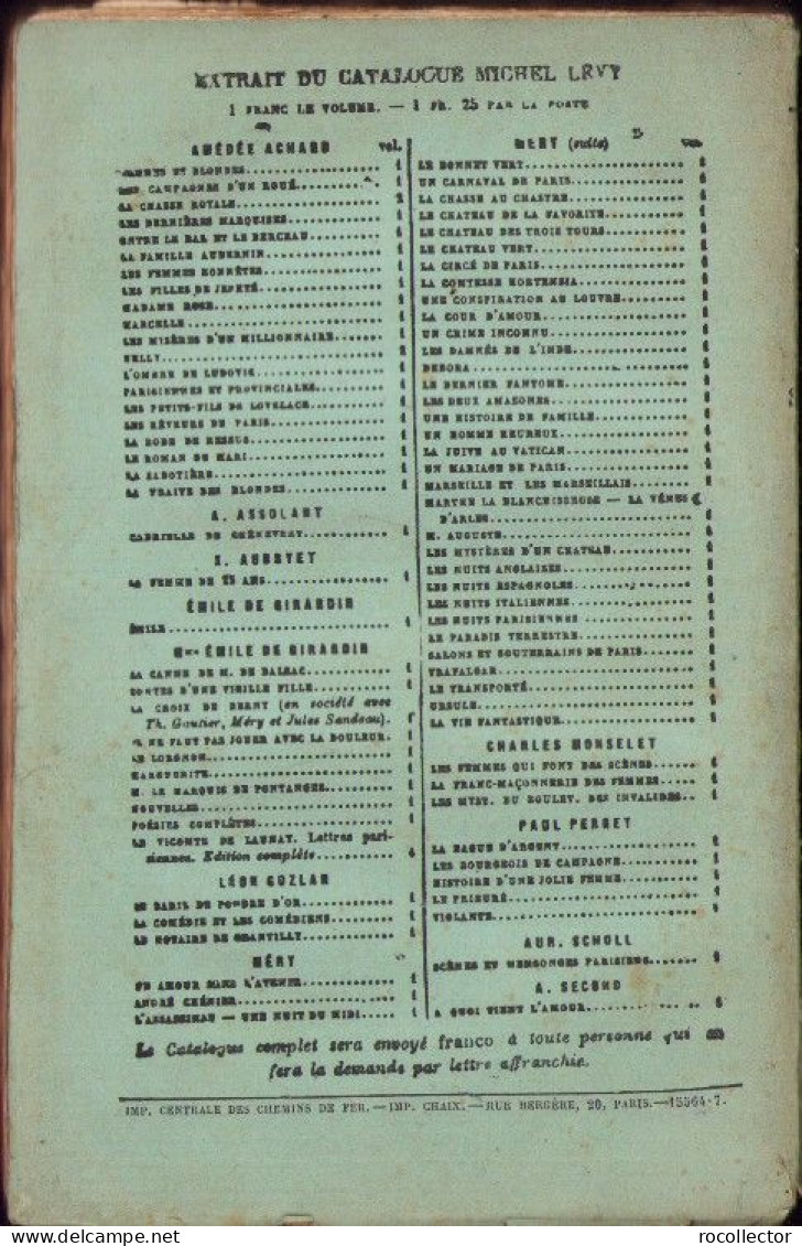 Les Sept Péchés Capitaux L’avarice La Gourmandise Par Eugen Sue 1887 C4119N - Oude Boeken