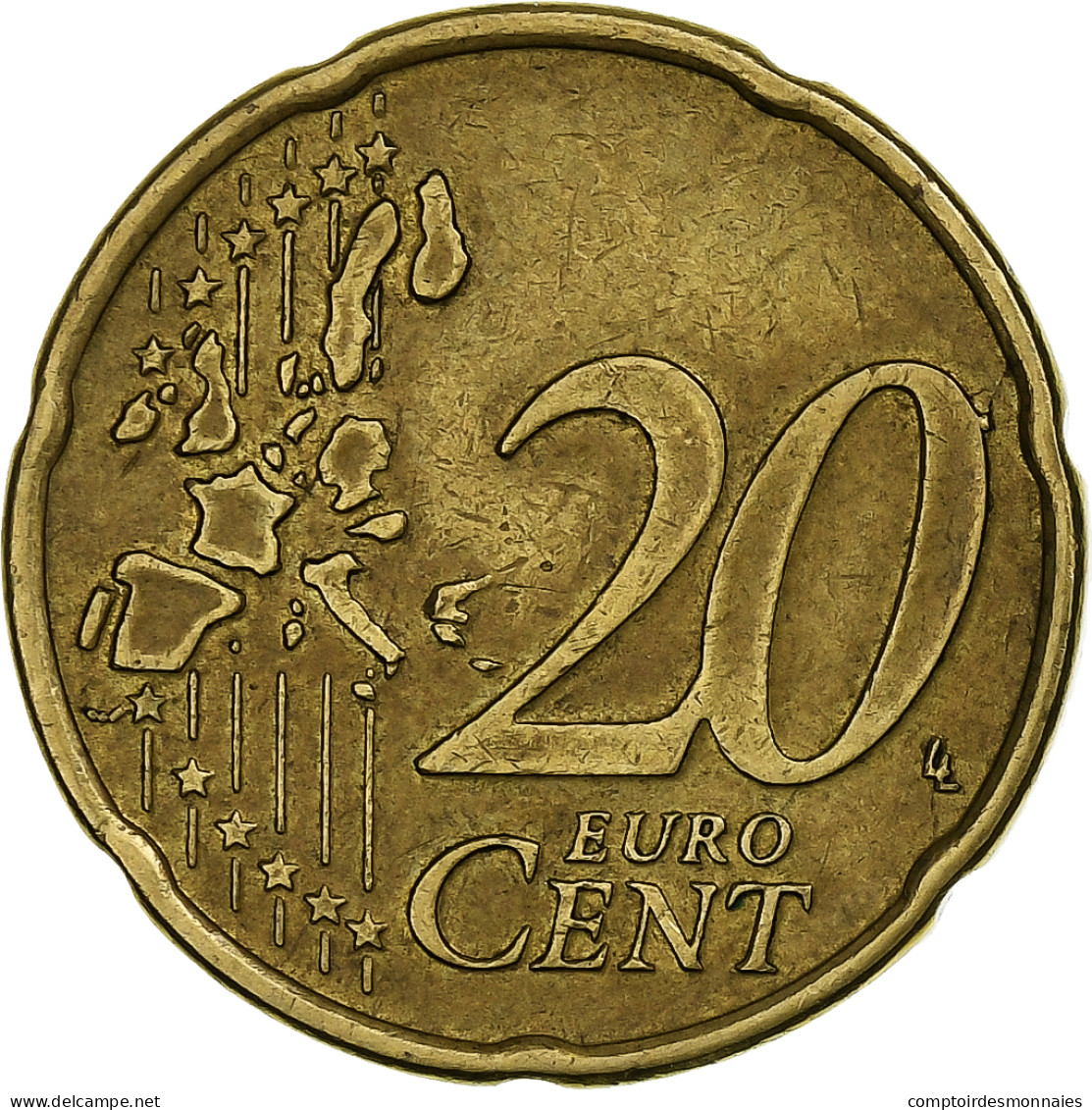 Belgique, Albert II, 20 Euro Cent, 2000, Bruxelles, TTB, Laiton, KM:228 - Bélgica