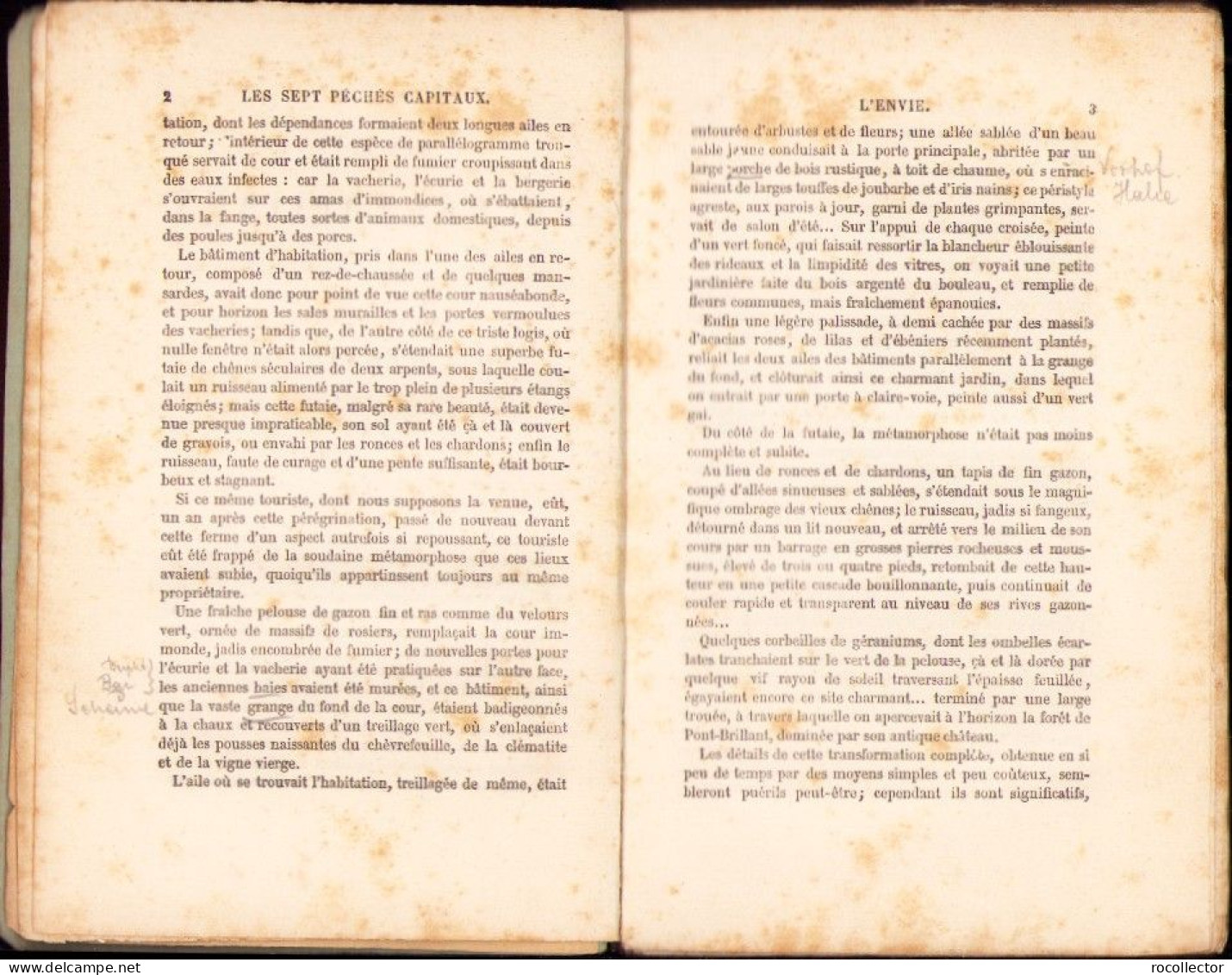 Les Sept Péchés Capitaux L’envie La Colére Par Eugen Sue 1885 Tome I + II C4118N - Alte Bücher