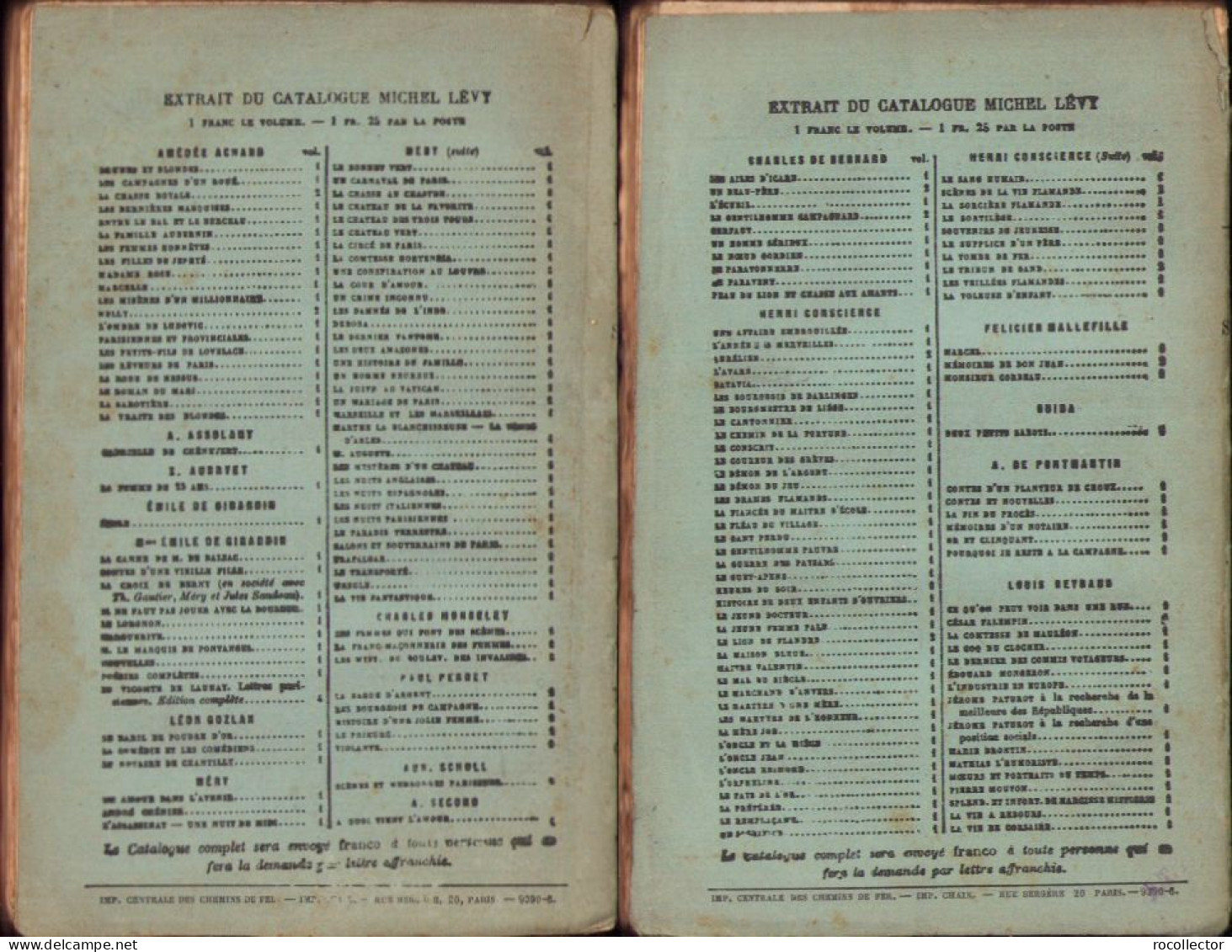 Les sept péchés capitaux L’envie La colére par Eugen Sue 1885 tome I + II C4118N