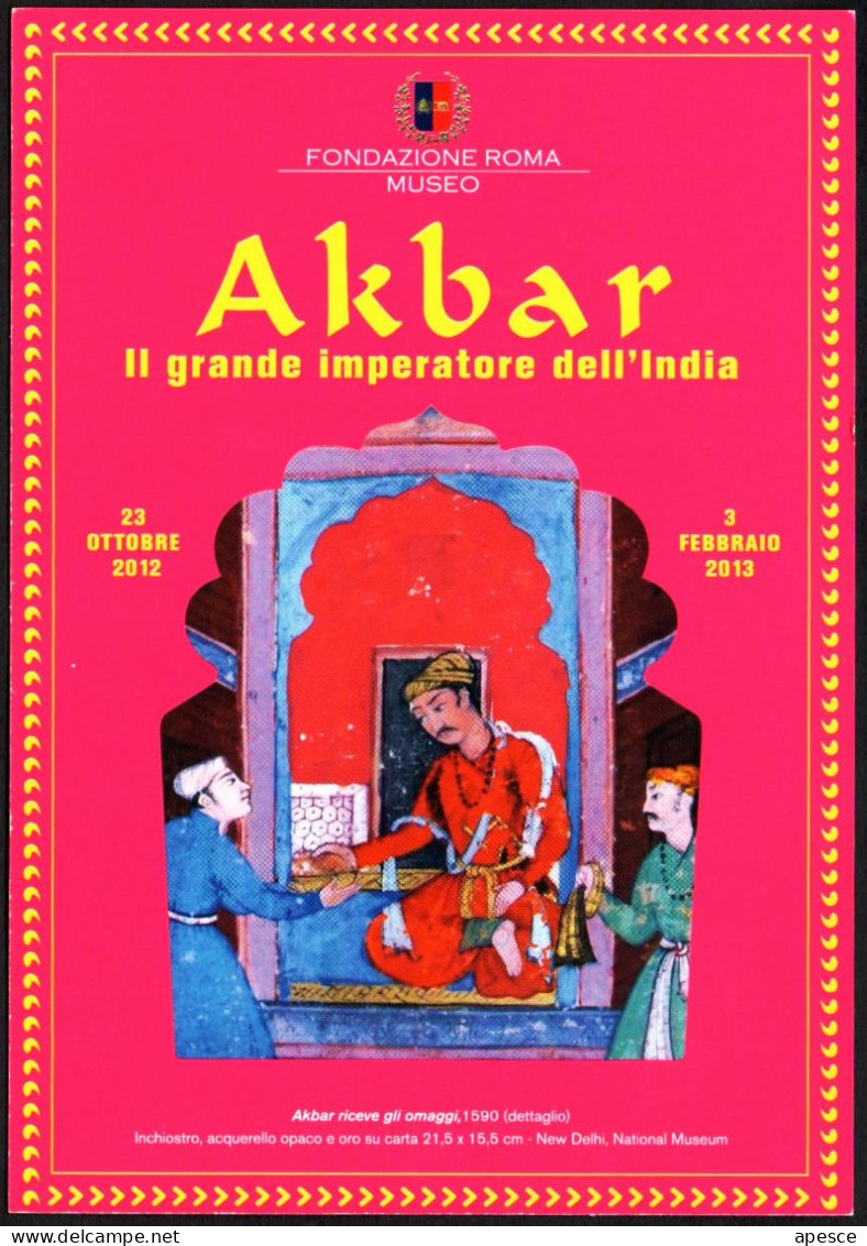 ITALIA 2012 - AKBAR - IL GRANDE IMPERATORE DELL'INDIA - FONDAZIONE ROMA MUSEO - PROMOCARD - I - Museen