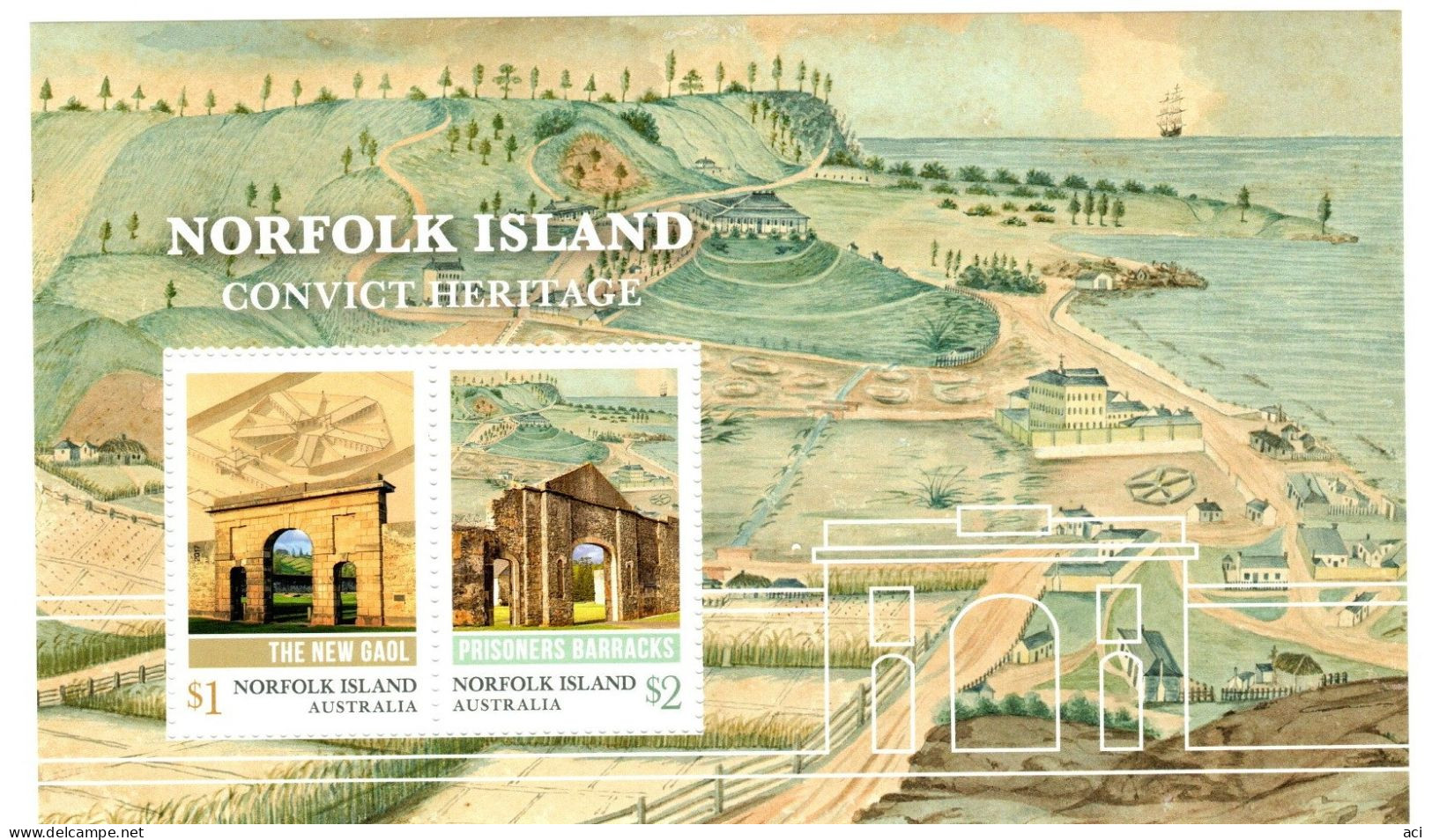 Norfolk Island, Convict Heritage,Miniature Sheet MNH - Ile Norfolk