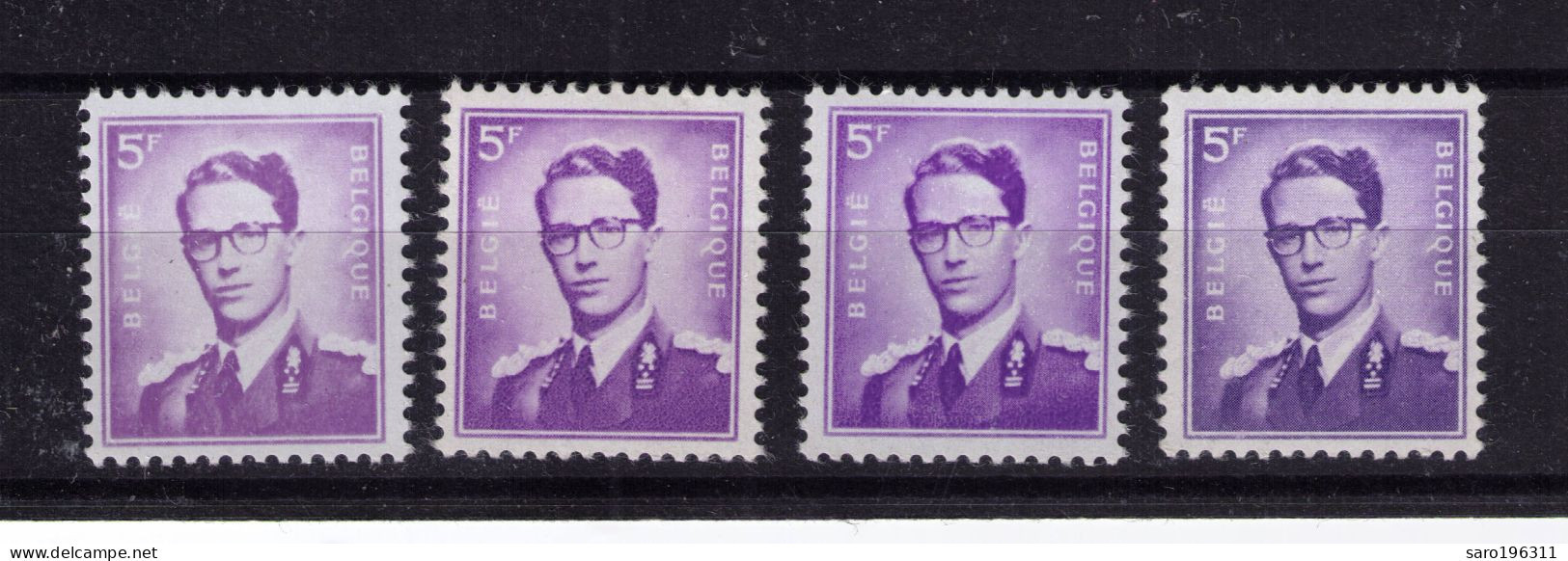 ROI BAUDOUIN ** / MNH   5,00 Fr  Avec   4 Nuances  à  0,89 - Neufs