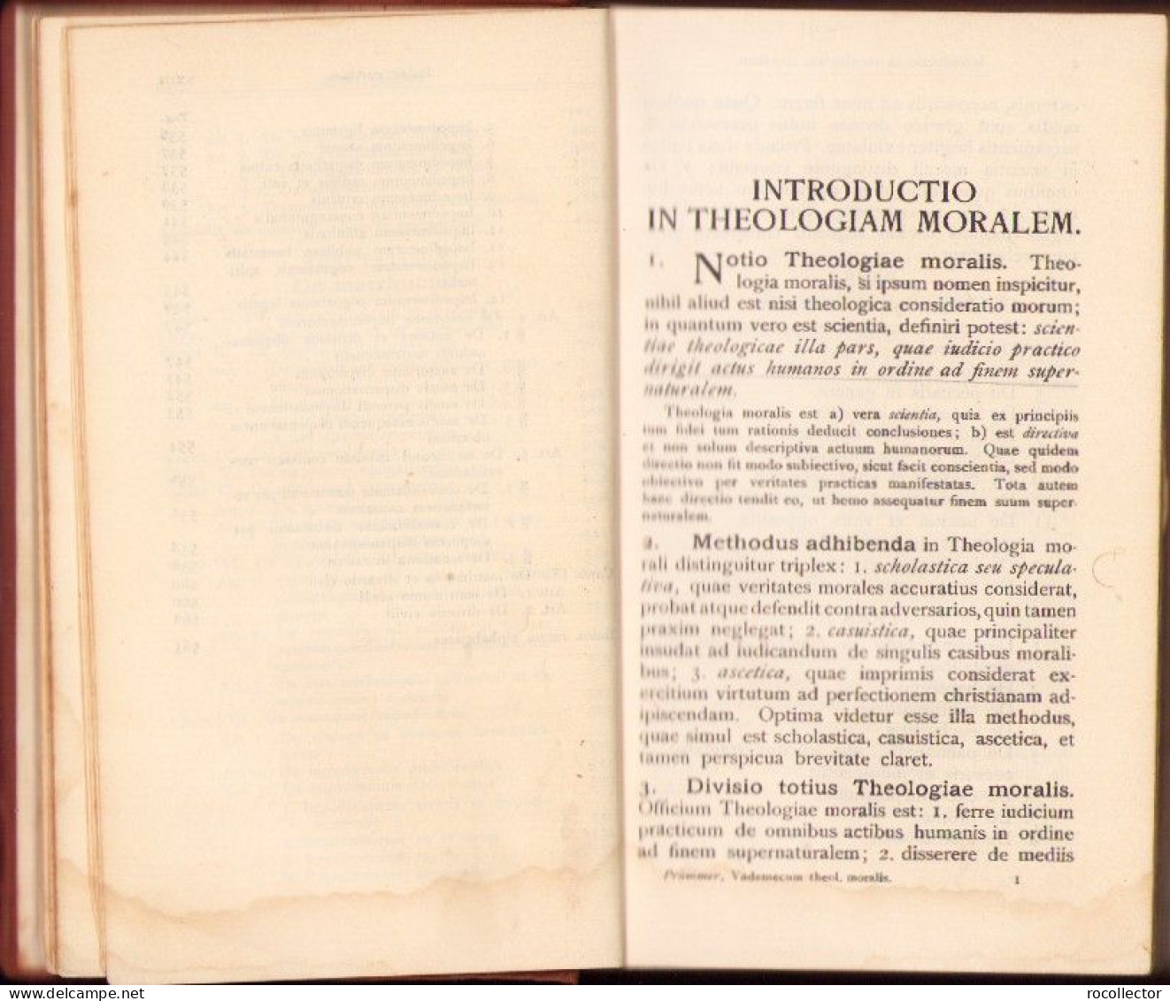 Vademecum theologiae moralis in usum examinandorum et confessariorum auctore Dominico Prümmer 1921 C4047N
