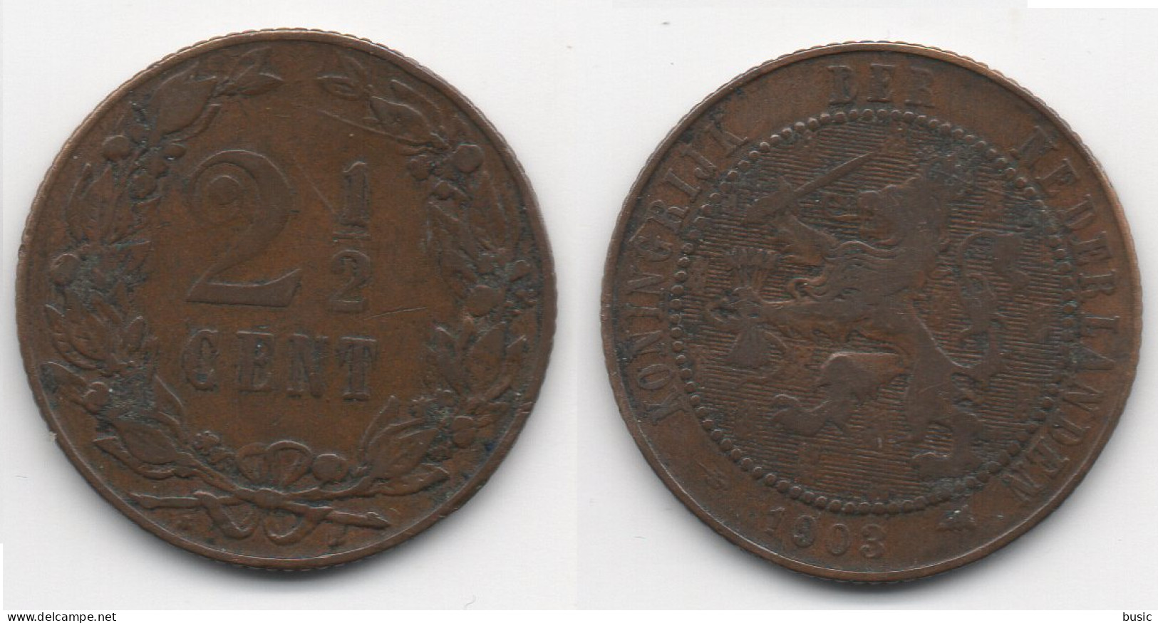 + PAYS BAS + 2 1/2 CENT 1903  + - 2.5 Centavos