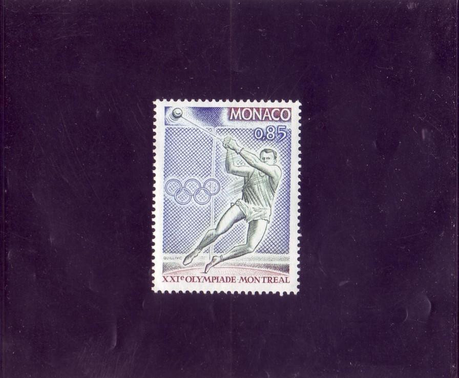 MONACO  N° 1059   * * JO 1976 Lancer De Marteau - Leichtathletik