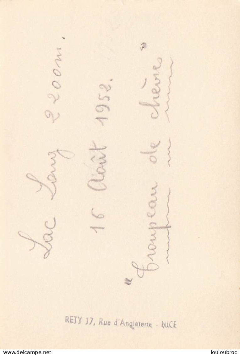 ALPES LAC LONG 2200m  TROUPEAU DE CHEVRES 1952  ALPINISME  PHOTO ORIGINALE  9 X 6 CM - Places