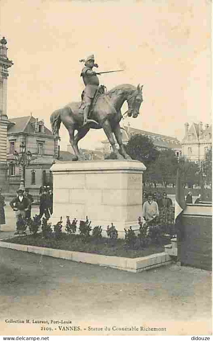 56 - Vannes - Statue Du Connétable Richemont - Animé - CPA - Voir Scans Recto-Verso - Vannes