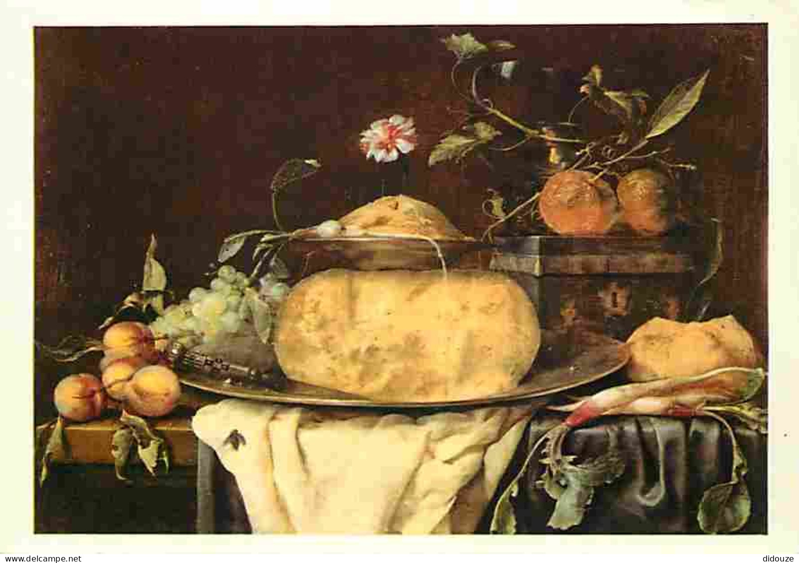 Art - Peinture - Joris Van Son - Nature Morte Au Fromage - Carte De La Loterie Nationale - Les Chefs D'oeuvre Du Musée D - Pintura & Cuadros