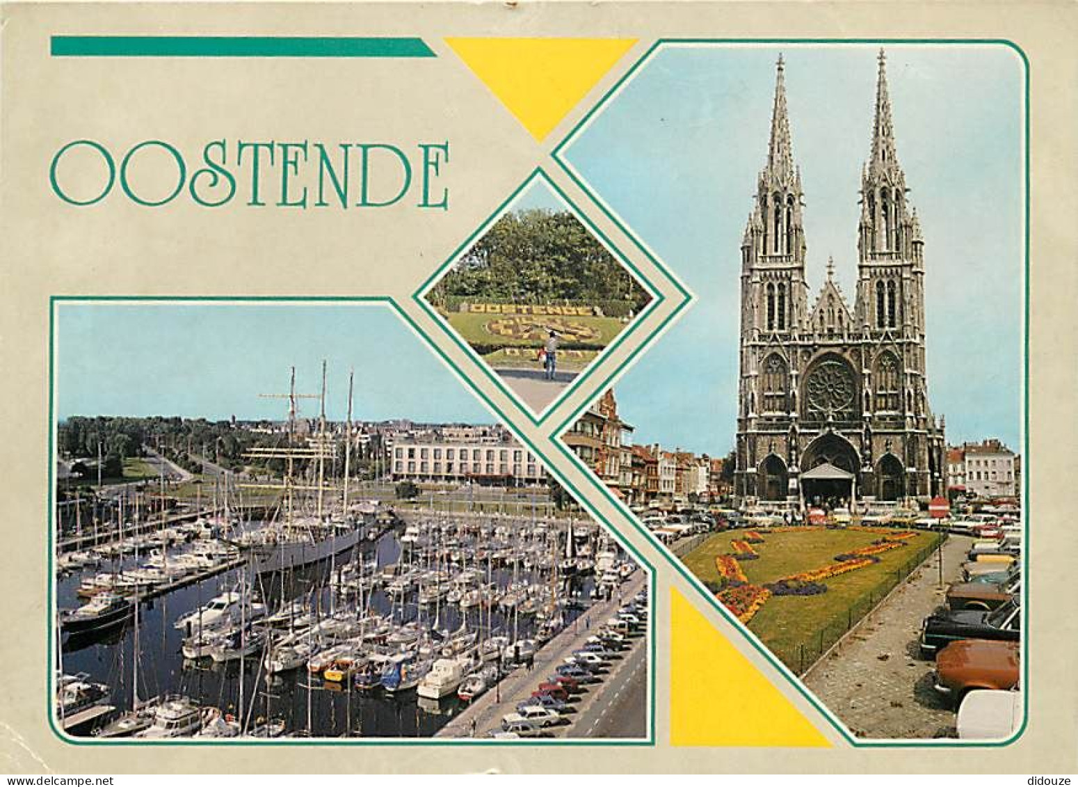 Belgique - Ostende - Oostende - Multivues - Automobiles - Bateaux - CPM - Voir Scans Recto-Verso - Oostende