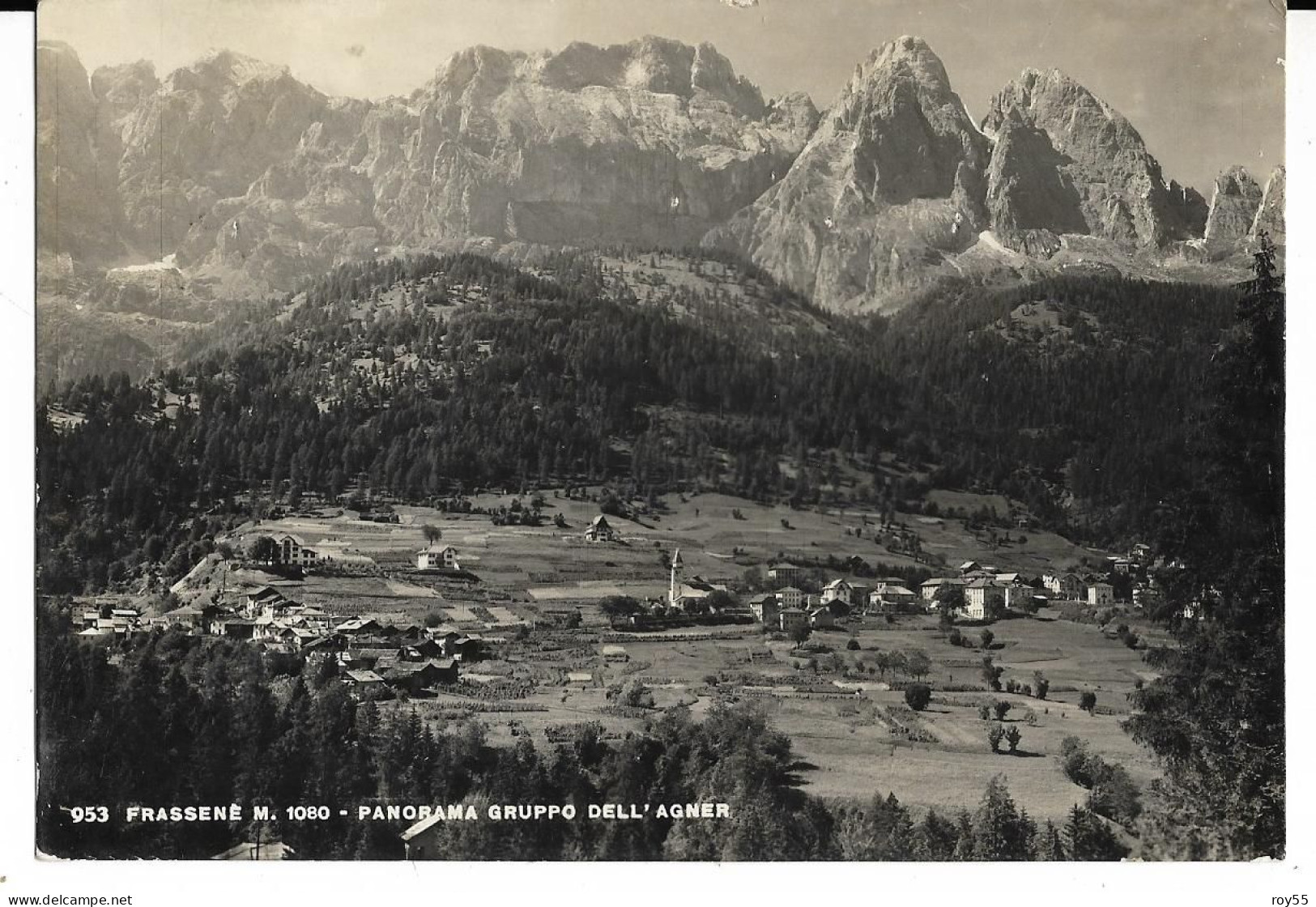 Italia Storia Postale 1948 Da Belluno A Roma Isolato Lire 8 Risorgimento Su Cartolina Frassene Belluno Veneto(v./i2lati) - 1946-60: Gebraucht