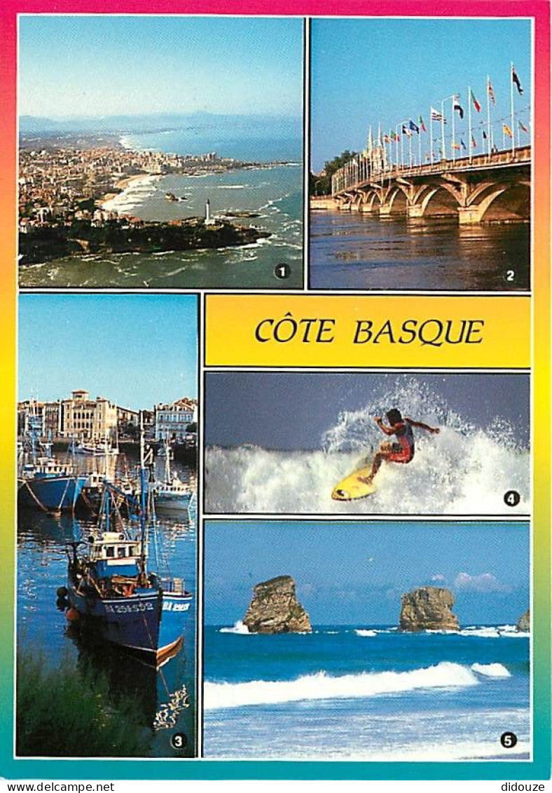 64 - Pyrénées Atlantiques - Pays Basque - Cote Basque - Multivues - Surf - Bateaux - Carte Neuve - CPM - Voir Scans Rect - Andere & Zonder Classificatie