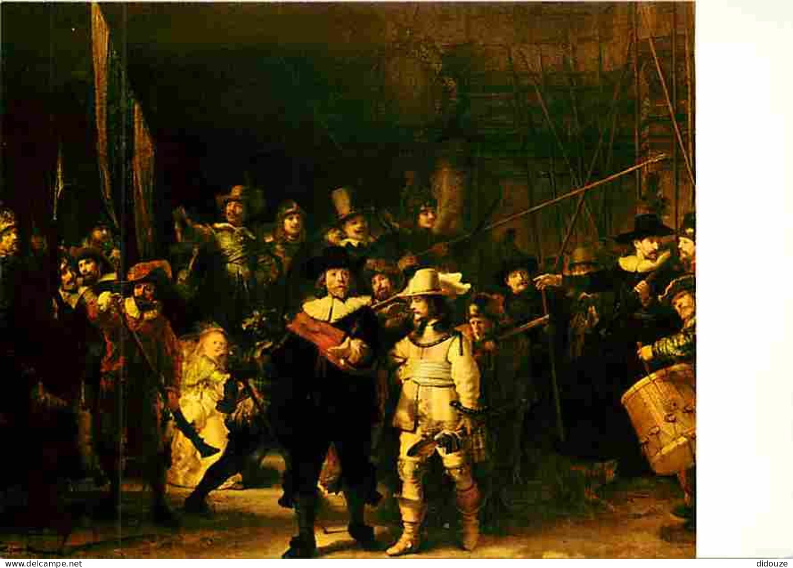 Art - Peinture - Rembrandt Harmensz Van Rijn - La Ronde De Nuit - CPM - Voir Scans Recto-Verso - Malerei & Gemälde